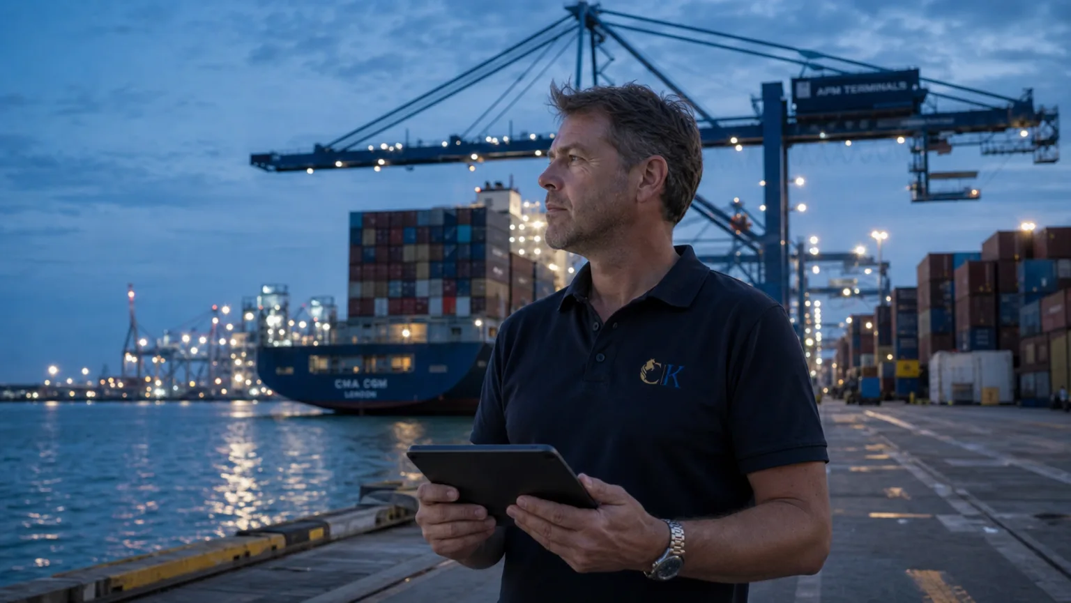 Medewerkster van CK Internationale Fiskal GmbH controleert invoerdocumenten